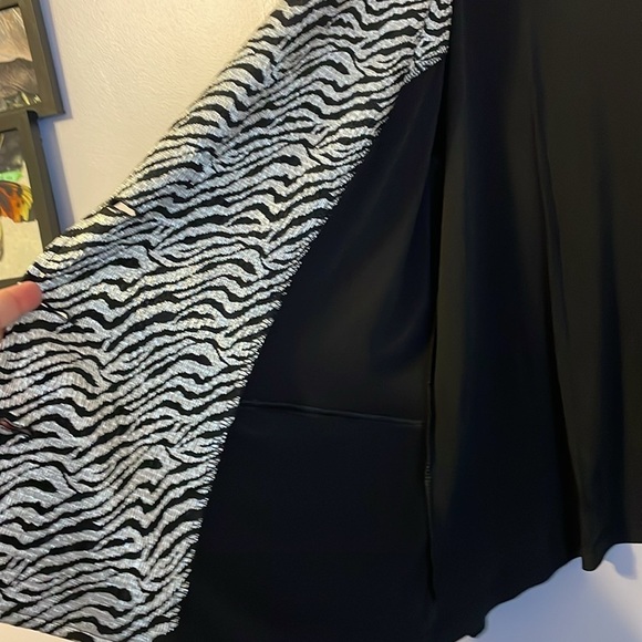 Artex Fashions Vintage Black Dilver Zebra Stripe Blazer Jacket size 2X - Picture 13 of 16